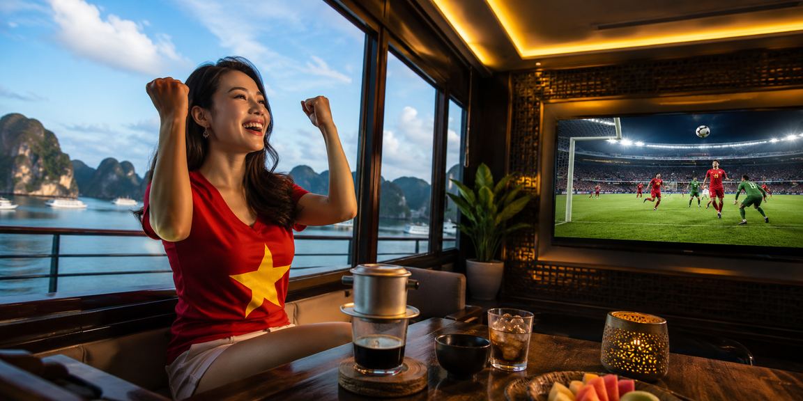 Người dùng Việt Nam thư giãn bên Vịnh Hạ Long và trải nghiệm nền tảng giải trí trực tuyến